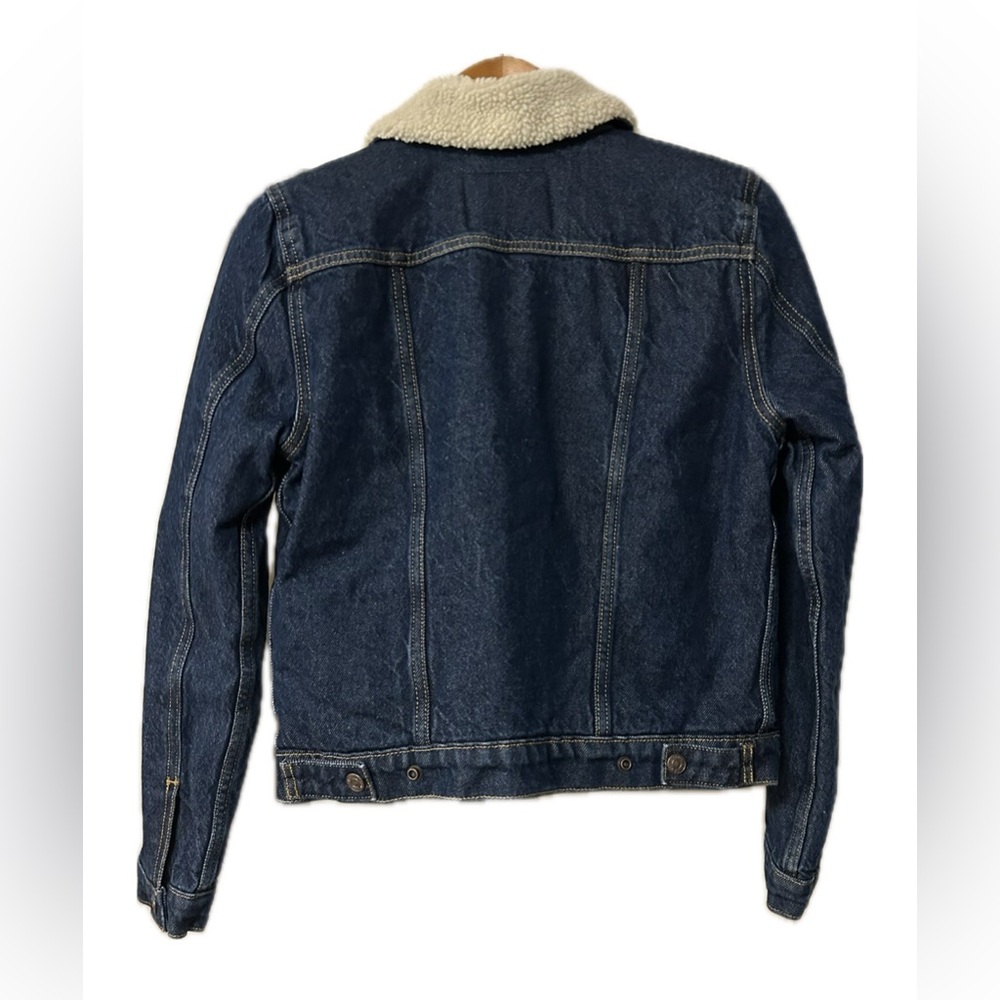 Levi’s Denim Sherpa Jacket. Size XS. - Picture 5 of 8